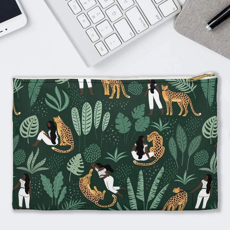 Cheetah Woman Pouch - The Trini Gee