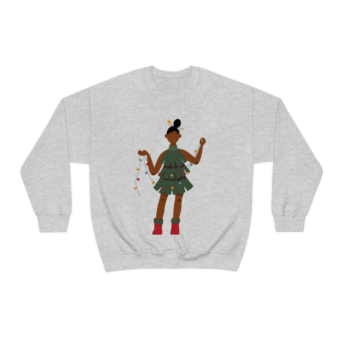Christmas Tree Dress Sweatshirt - The Trini Gee