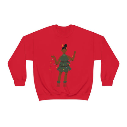Christmas Tree Dress Sweatshirt - The Trini Gee