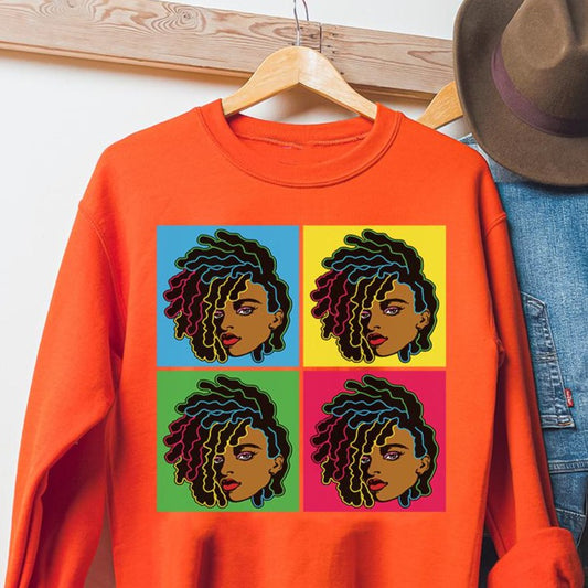 Colorful Locs Sweatshirt - The Trini Gee