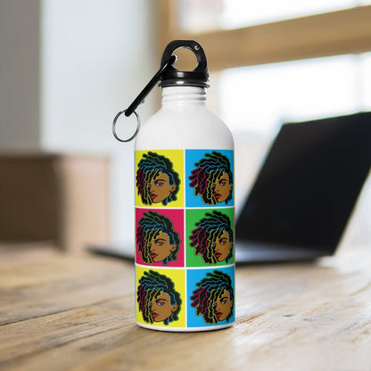 Colorful Locs Water Bottle - The Trini Gee