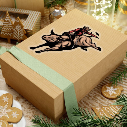 Cowboy Bull Sticker - The Trini Gee