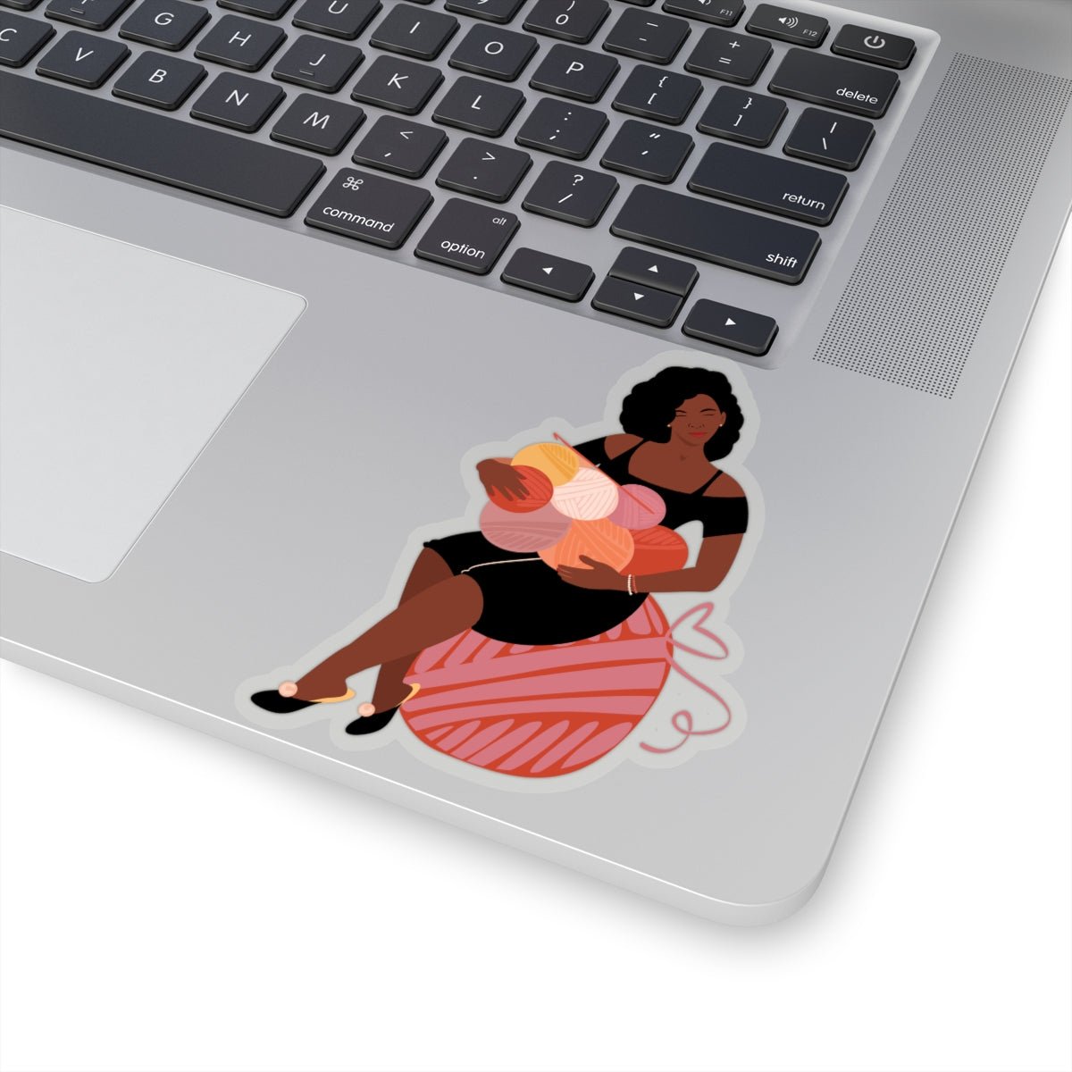 Crochet Woman Sticker - The Trini Gee