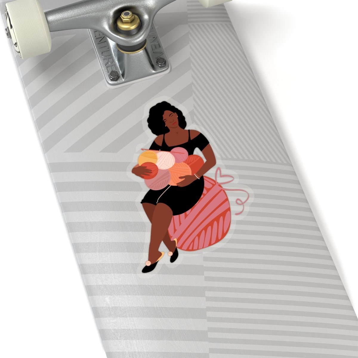 Crochet Woman Sticker - The Trini Gee