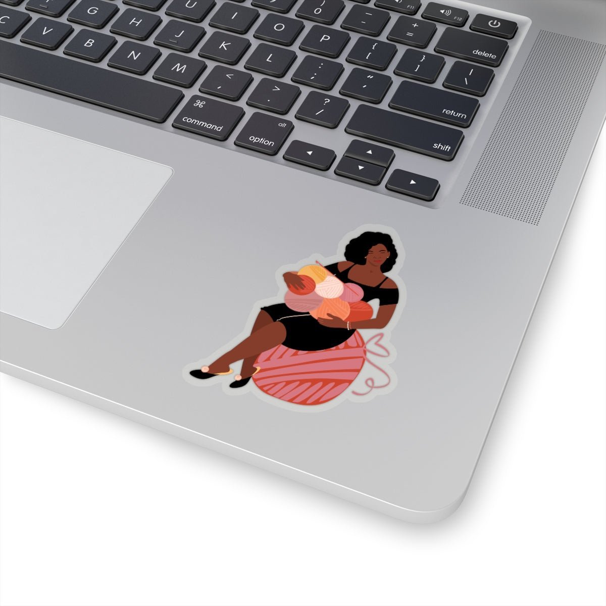 Crochet Woman Sticker - The Trini Gee