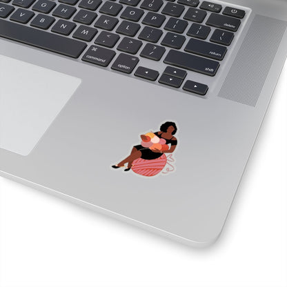 Crochet Woman Sticker - The Trini Gee