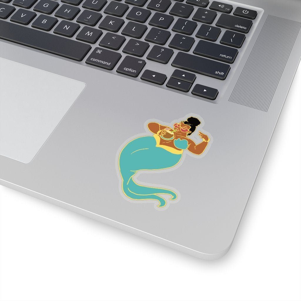 Curvy Mermaid Sticker - The Trini Gee