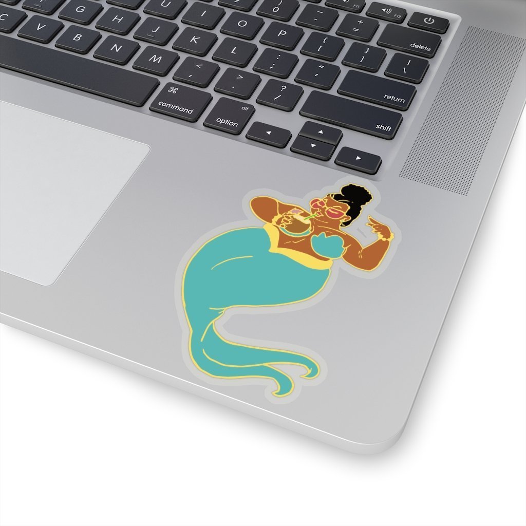 Curvy Mermaid Sticker - The Trini Gee