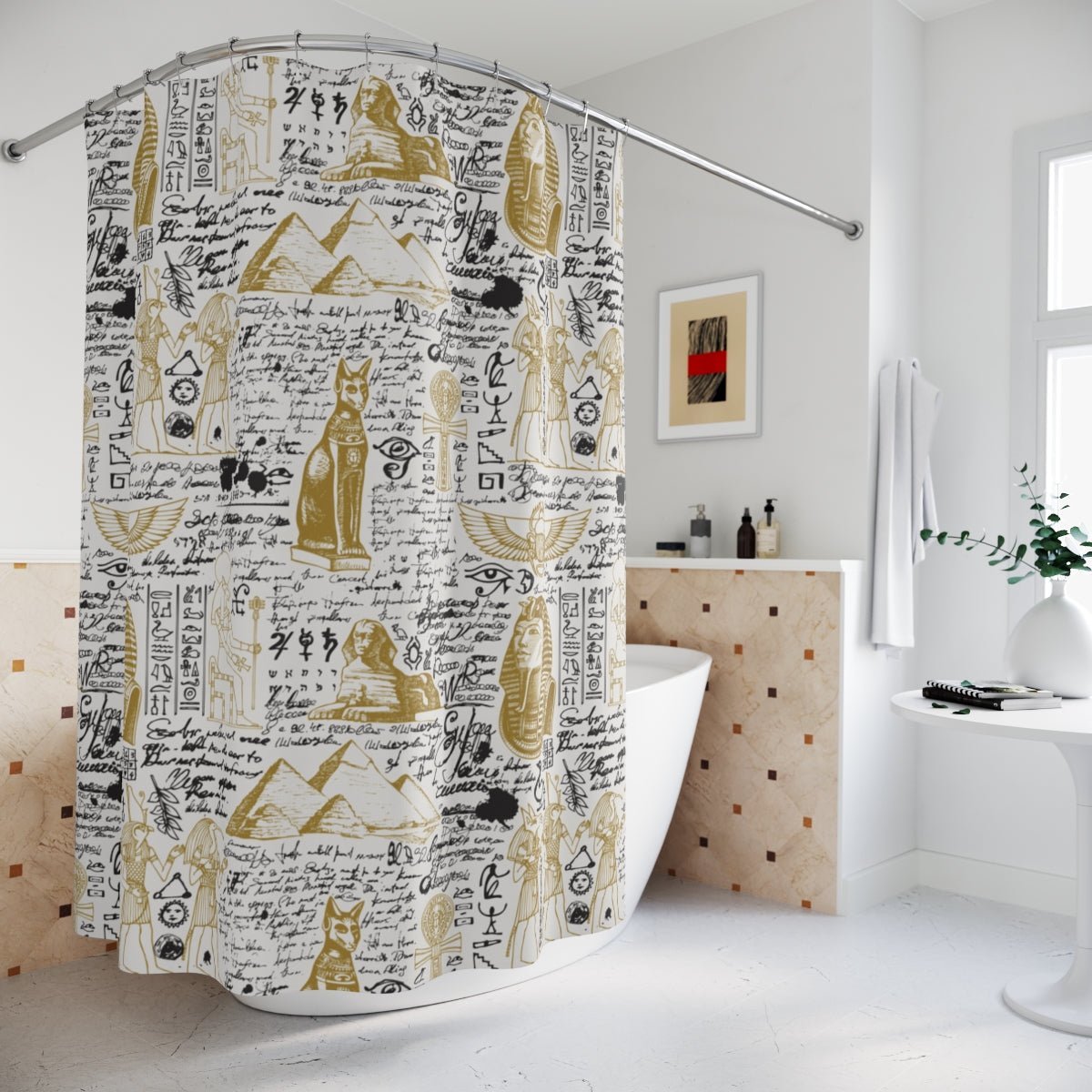 Egyptian Shower Curtain - The Trini Gee