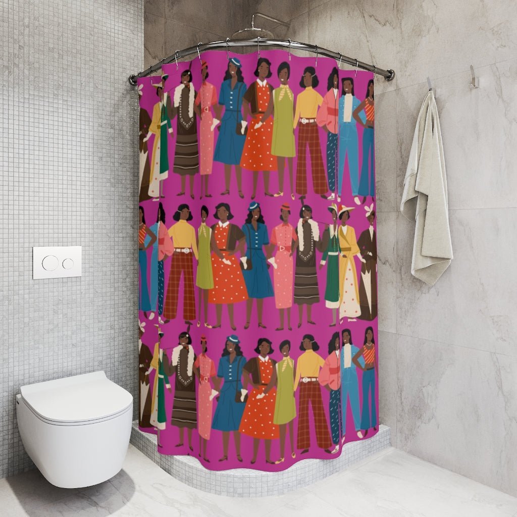 Fashion History Shower Curtain - The Trini Gee