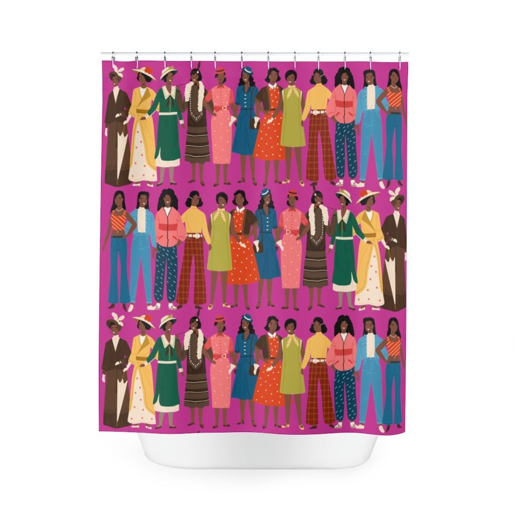 Fashion History Shower Curtain - The Trini Gee