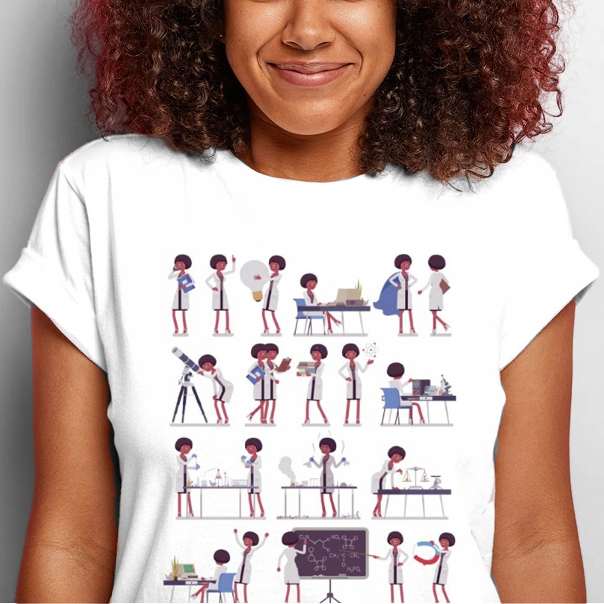 Female Scientist Shirt - The Trini Gee