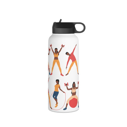 Fitness 32oz Stainless Steel Water Bottle - The Trini Gee