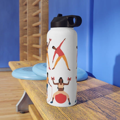 Fitness 32oz Stainless Steel Water Bottle - The Trini Gee