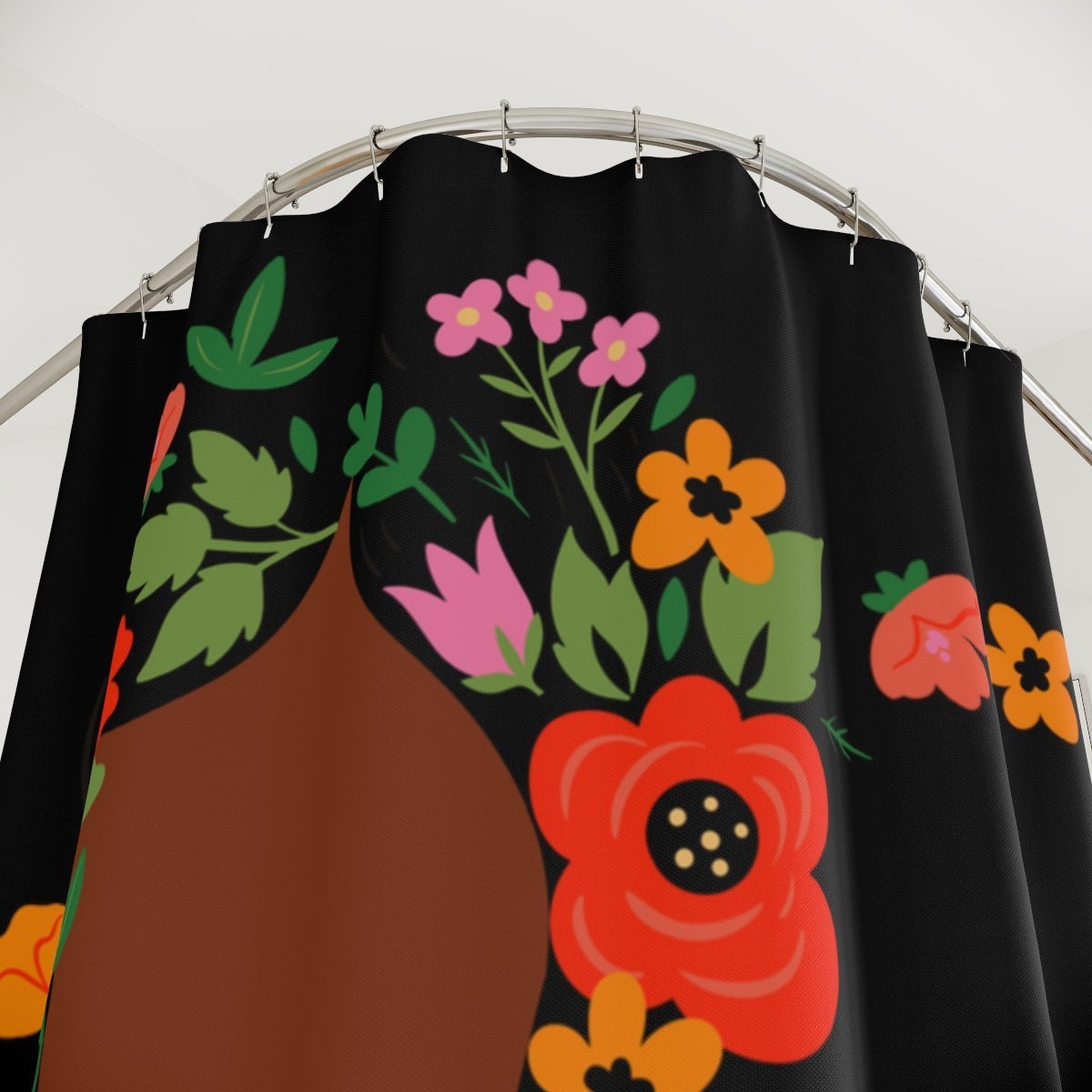 Floral Woman Shower Curtain - The Trini Gee
