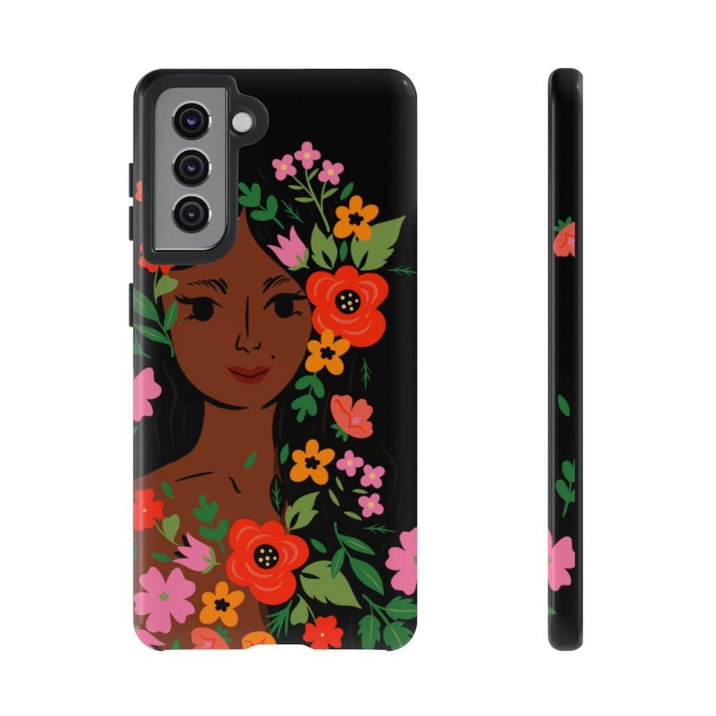 Flower Face Phone Case - The Trini Gee