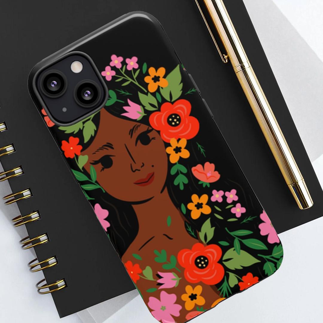 Flower Face Phone Case - The Trini Gee