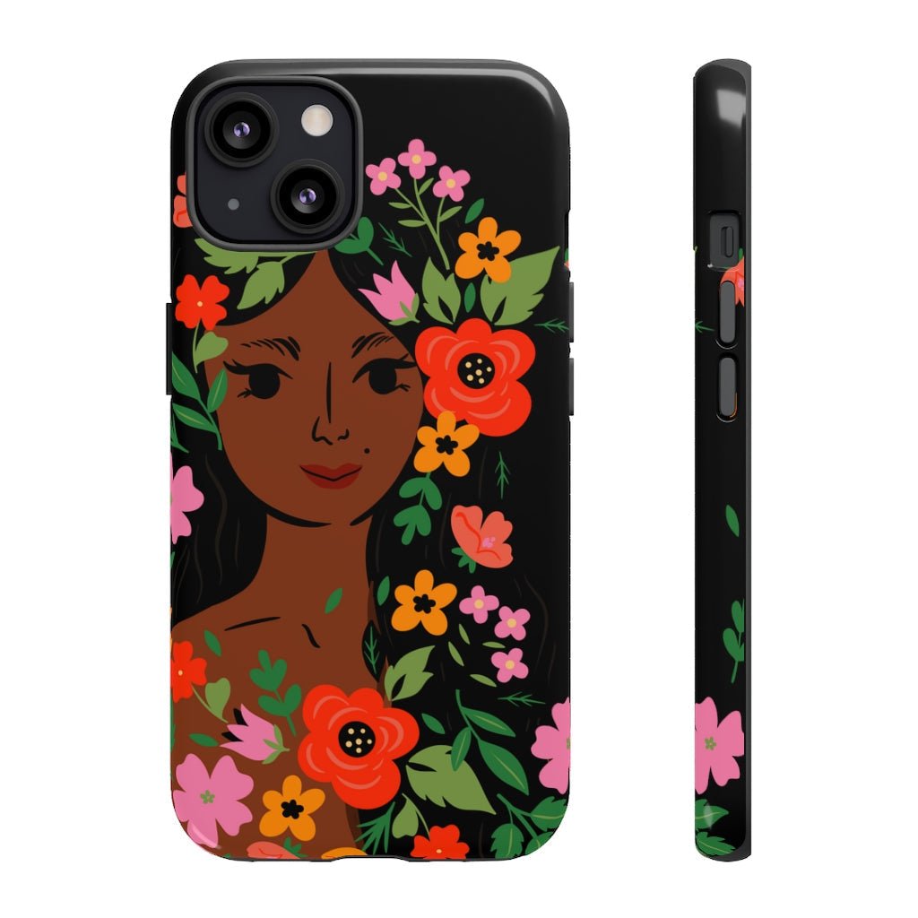 Flower Face Phone Case - The Trini Gee