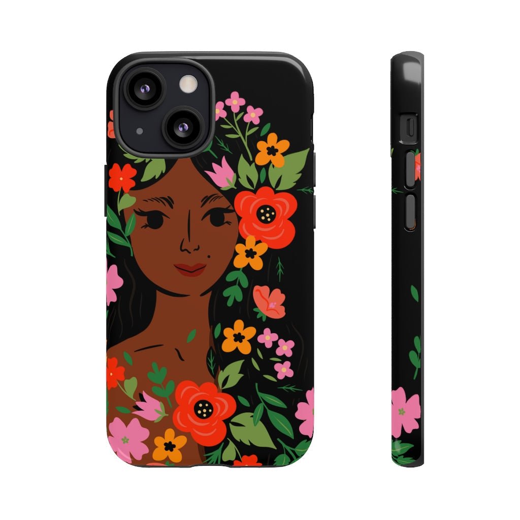 Flower Face Phone Case - The Trini Gee