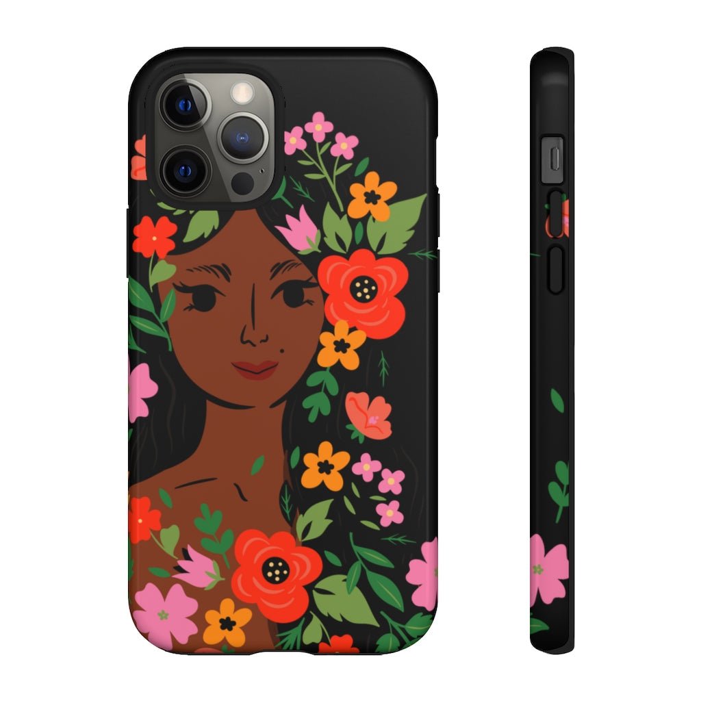 Flower Face Phone Case - The Trini Gee