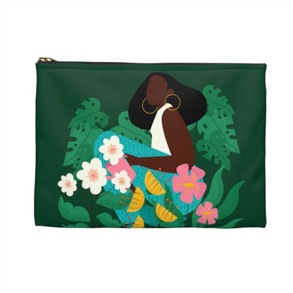 Garden Woman Pouch - The Trini Gee
