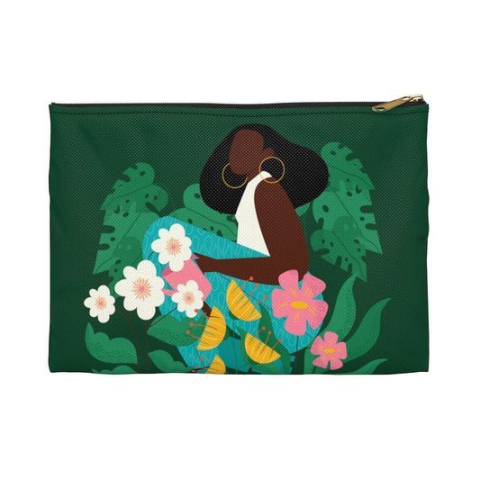 Garden Woman Pouch - The Trini Gee