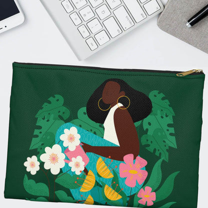 Garden Woman Pouch - The Trini Gee