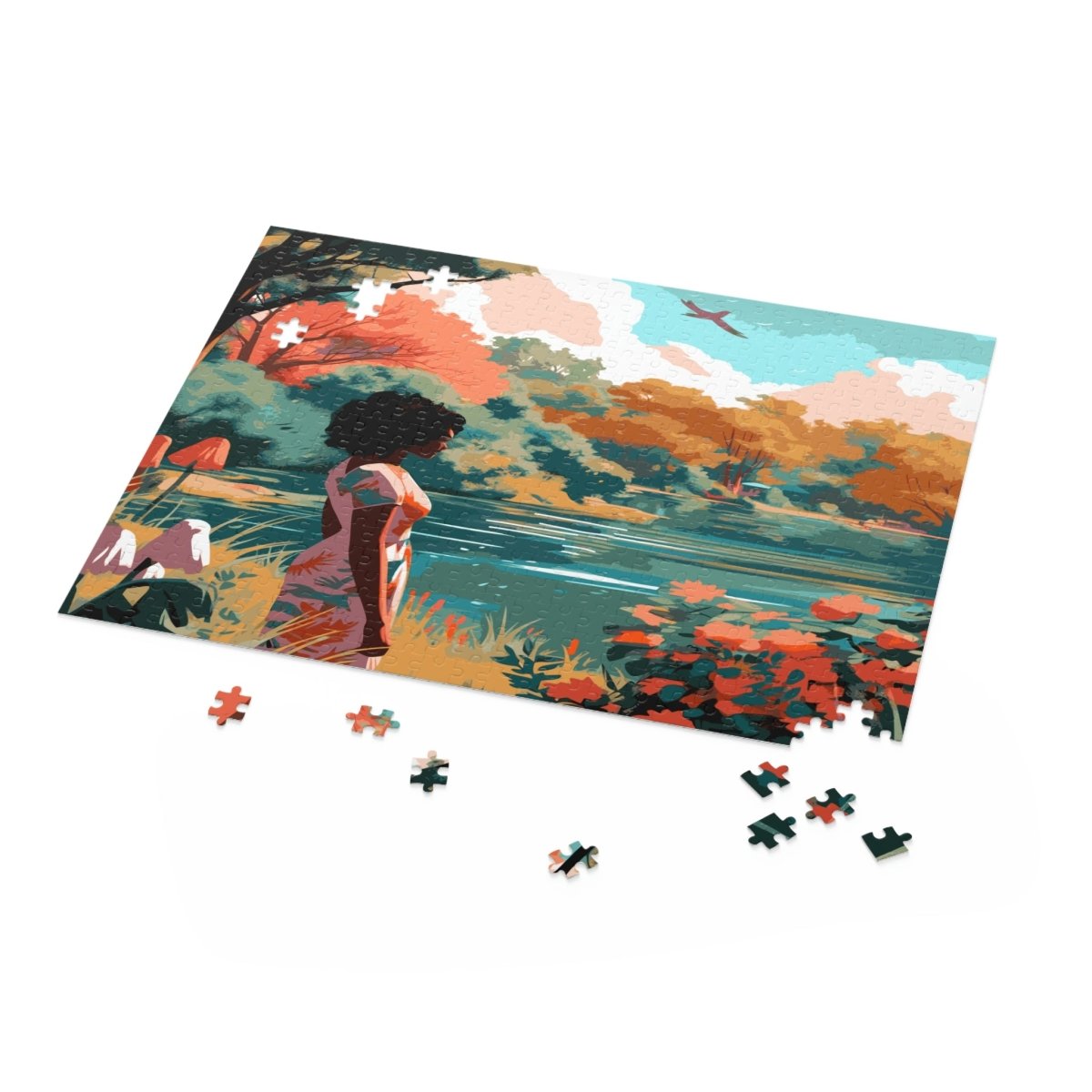 Girl at the Lake Puzzle - The Trini Gee