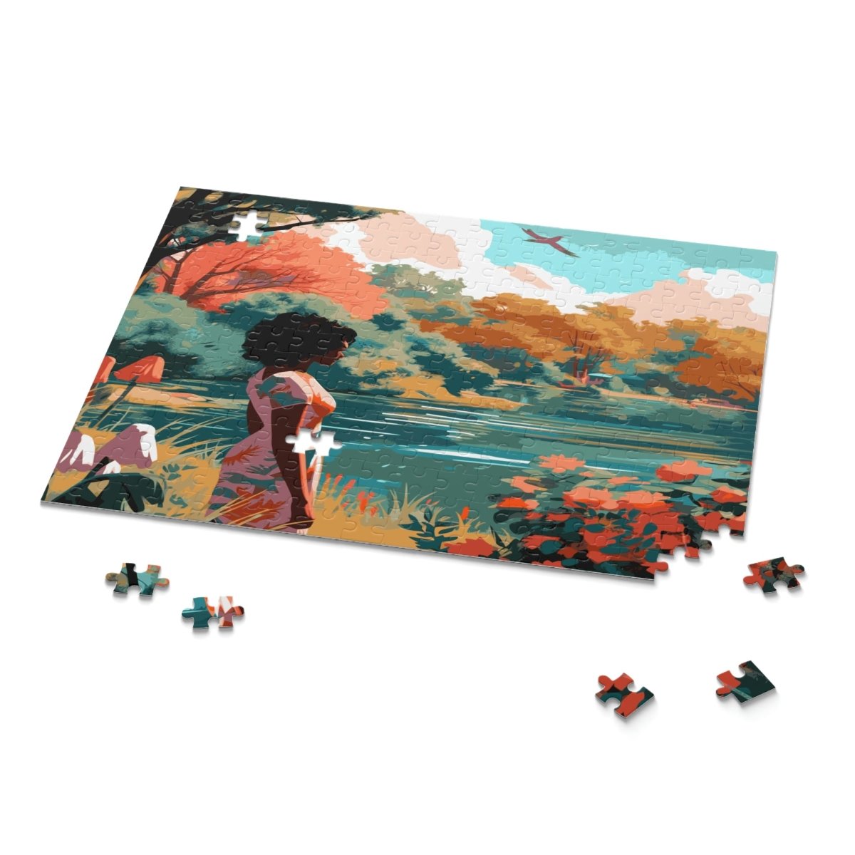 Girl at the Lake Puzzle - The Trini Gee