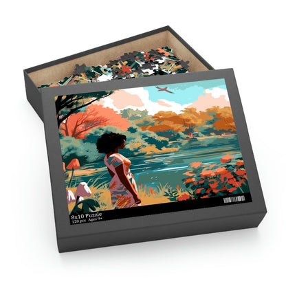 Girl at the Lake Puzzle - The Trini Gee