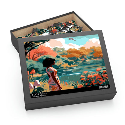 Girl at the Lake Puzzle - The Trini Gee