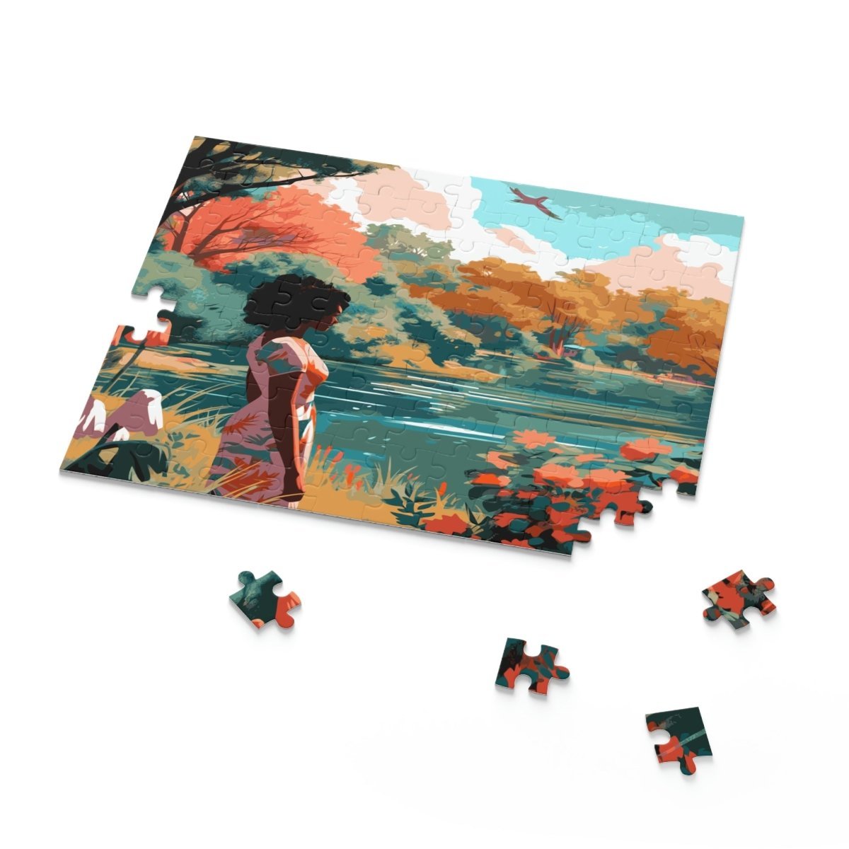 Girl at the Lake Puzzle - The Trini Gee