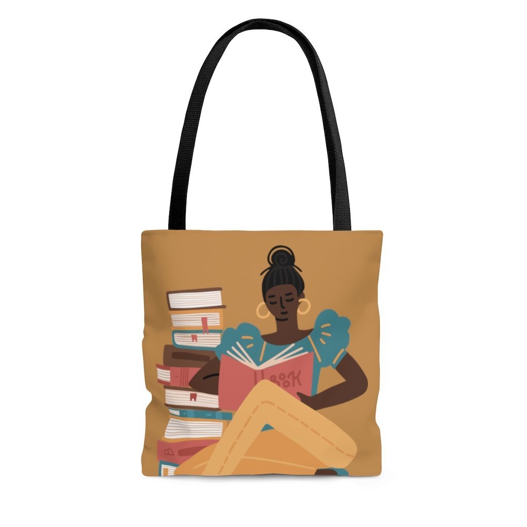 Girl Reading Tote Bag - The Trini Gee