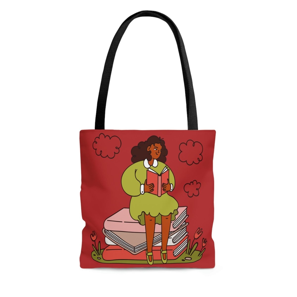 Girl Reading Tote Bag - The Trini Gee