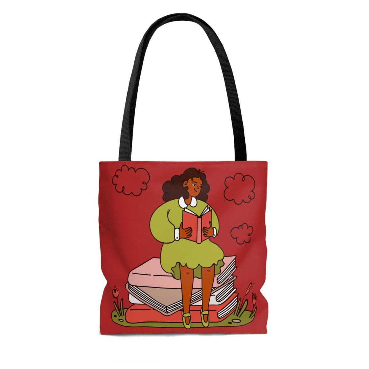 Girl Reading Tote Bag - The Trini Gee