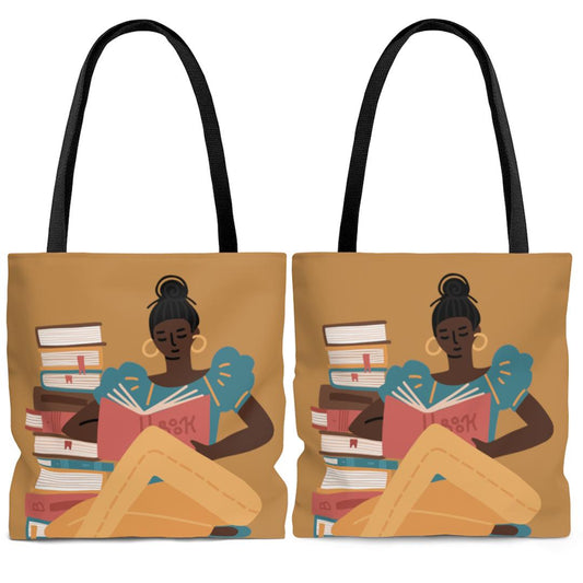 Girl Reading Tote Bag - The Trini Gee