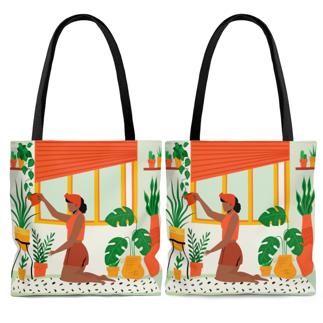 Green Life Tote Bag - The Trini Gee