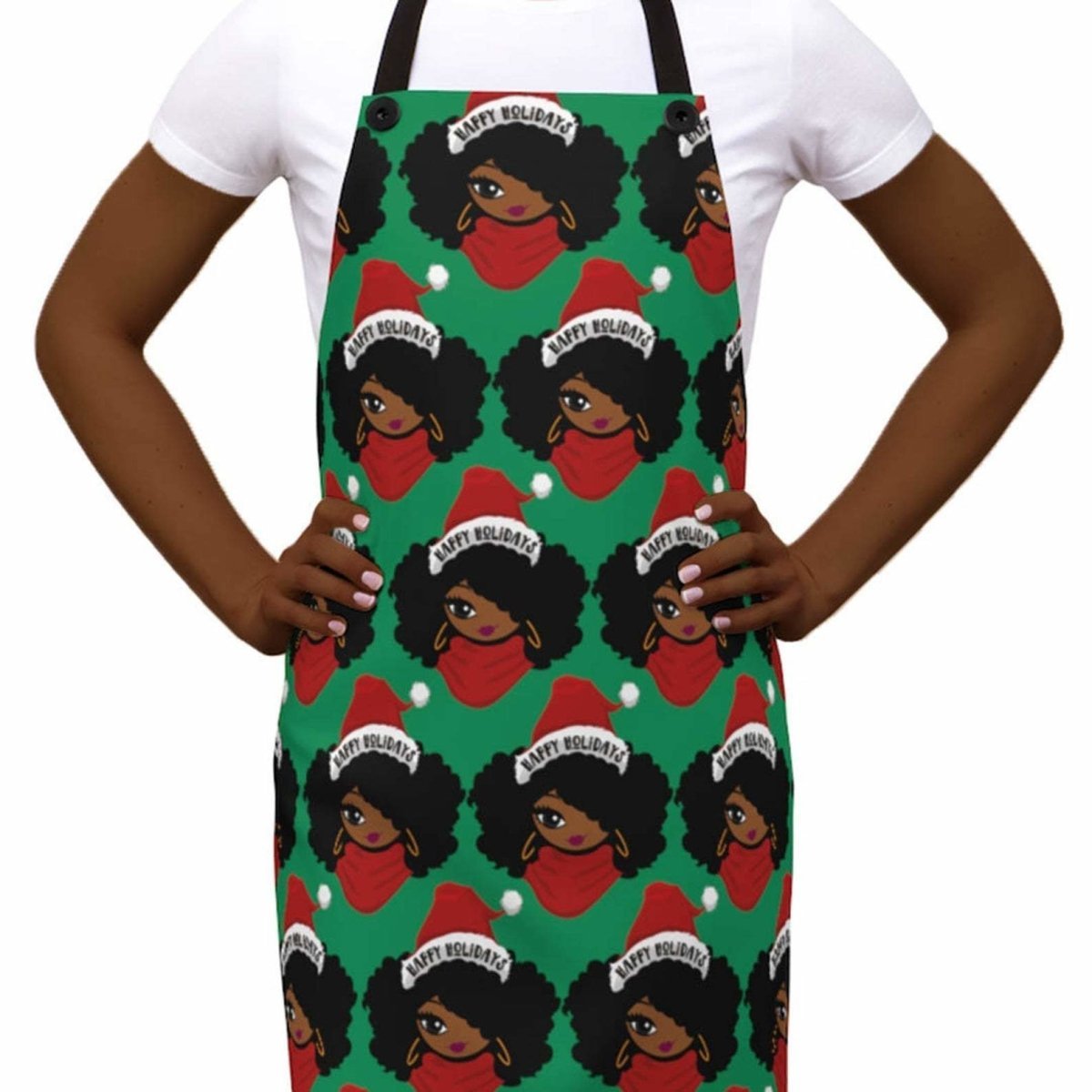 Happy Holidays Apron - The Trini Gee