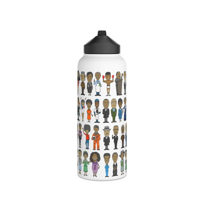 History Icons 32oz Water Bottle - The Trini Gee