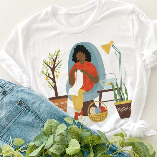 Knitting Woman Unisex Shirt - The Trini Gee