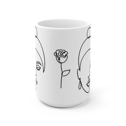 Line Art Woman Mug - The Trini Gee