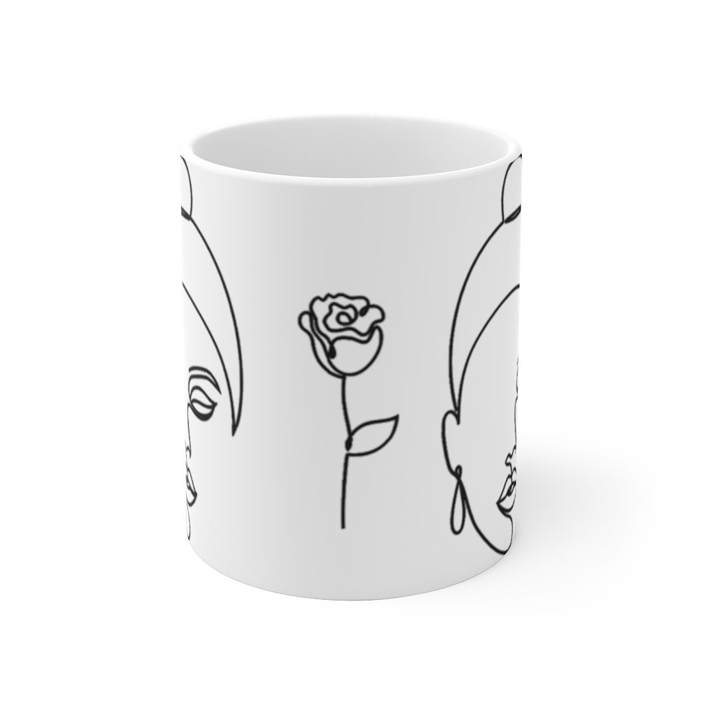 Line Art Woman Mug - The Trini Gee