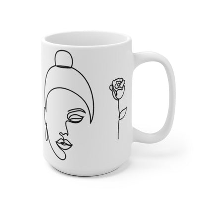 Line Art Woman Mug - The Trini Gee