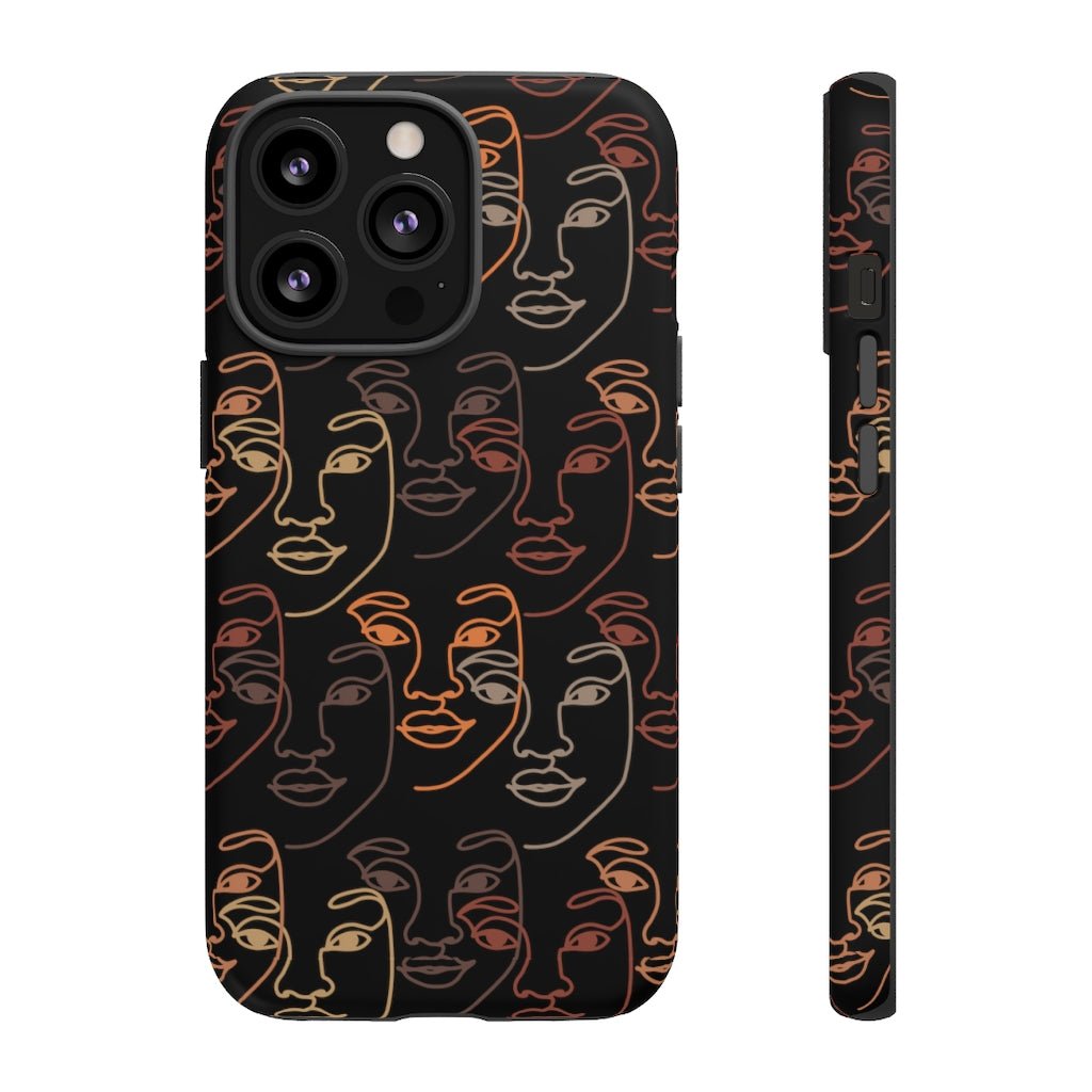Lined Faces Phone Case - The Trini Gee