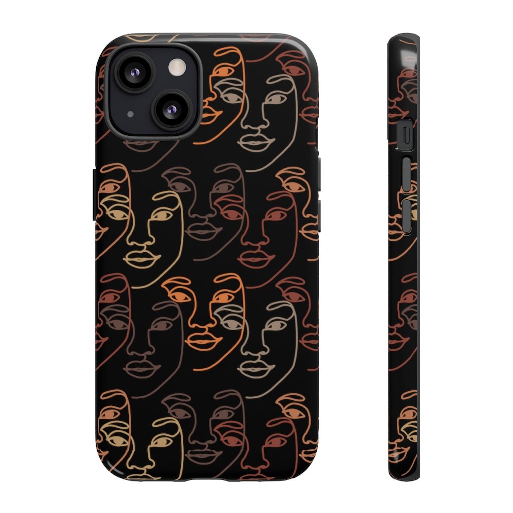 Lined Faces Phone Case - The Trini Gee