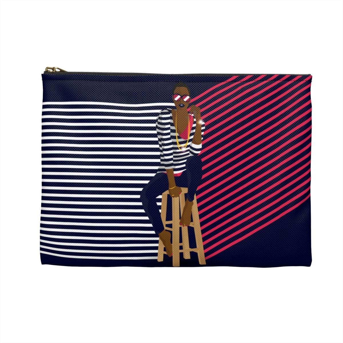 Lined Woman Pouch - The Trini Gee