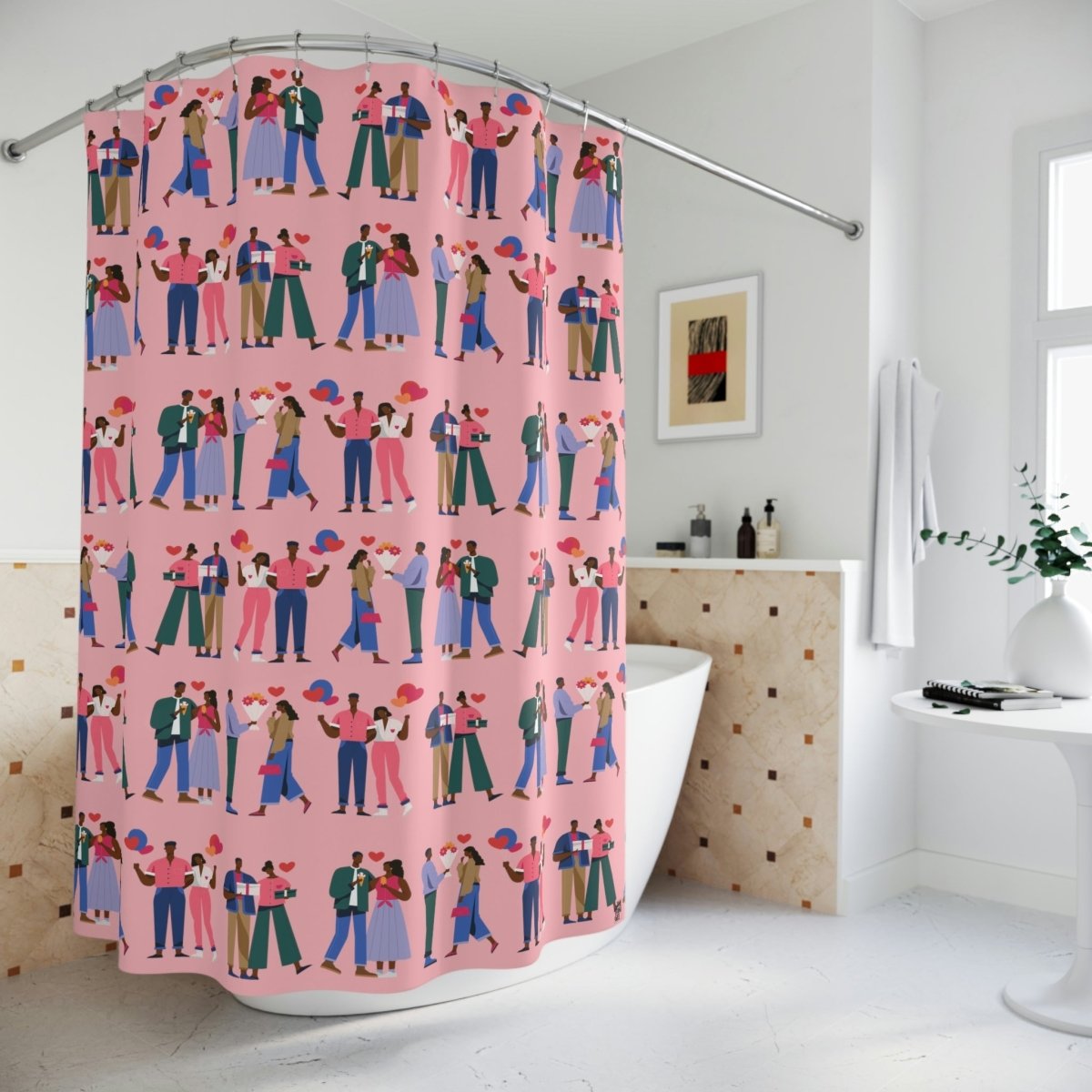 Love Couples Shower Curtain - The Trini Gee