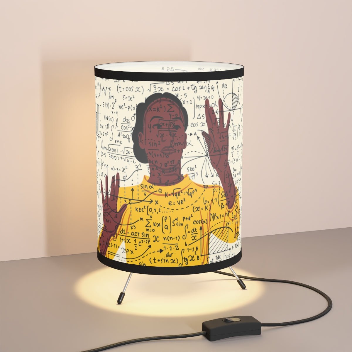 Math Girl Lamp - The Trini Gee