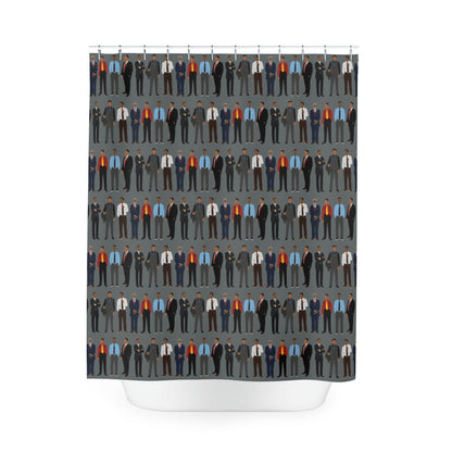 Men in Suits Shower Curtain - The Trini Gee