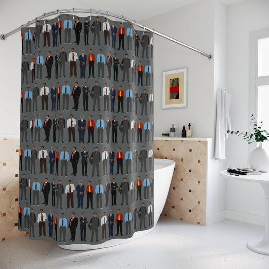 Men in Suits Shower Curtain - The Trini Gee